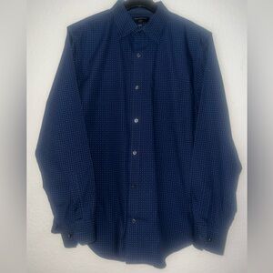 Banana Republic Navy Blue Patterned Shirt “slim fit”